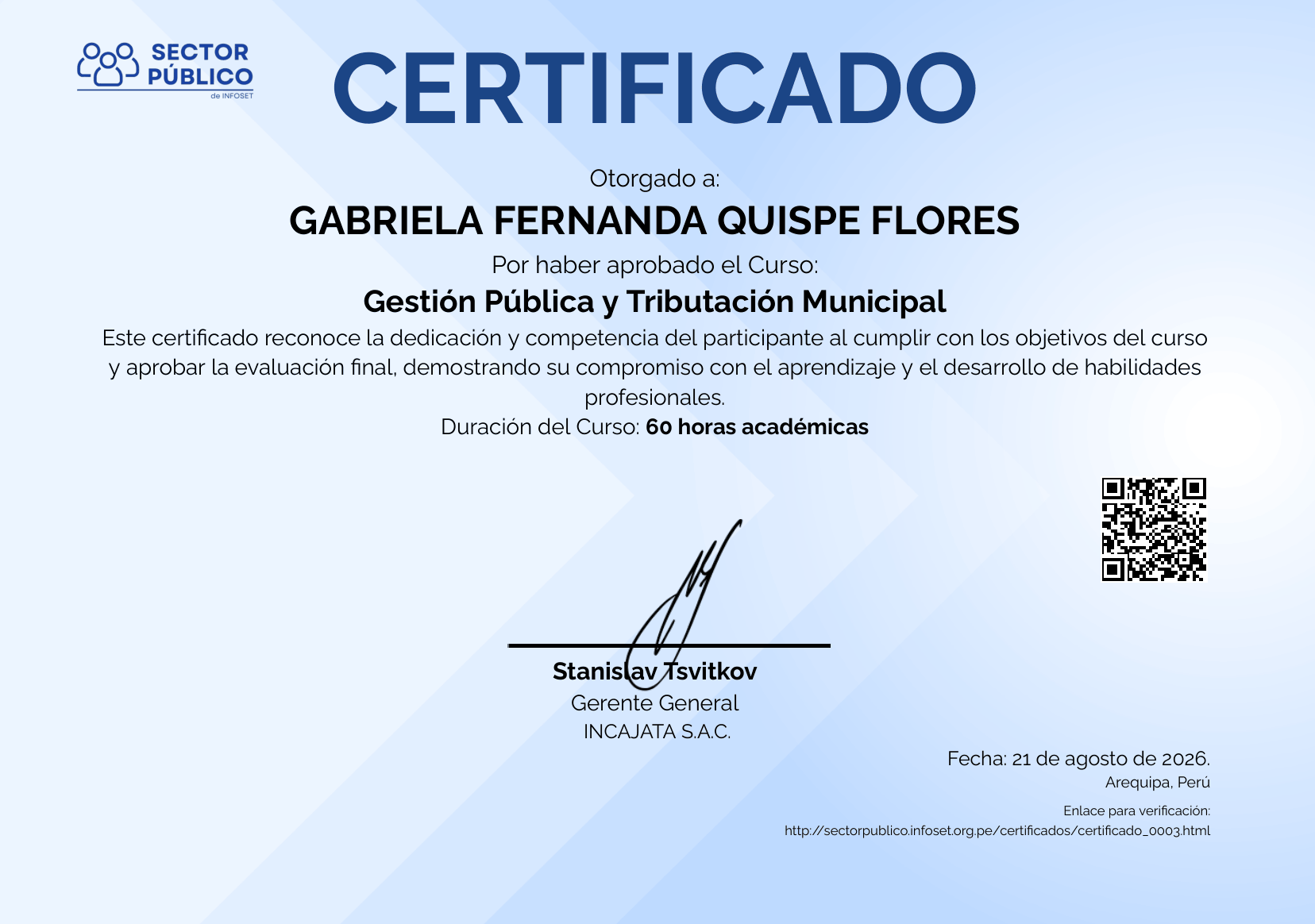 Ejemplo de certificado
